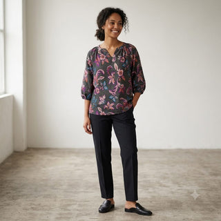 Tanya Blouse Patte 100% Linen