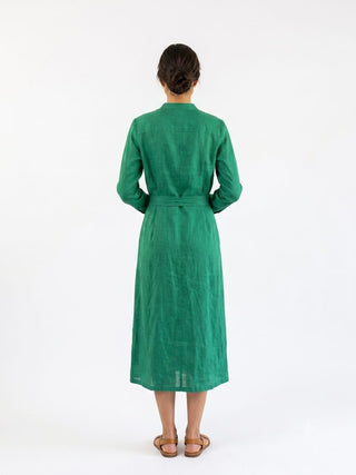 Nellie Safari Maxi Dress Evergreen