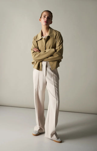 Woven Wide Leg, Kit Beige