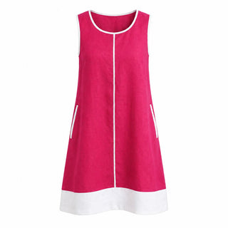 Amy Slv/less Dress  Fuschia