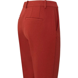 Twill stretch ochre red trouser