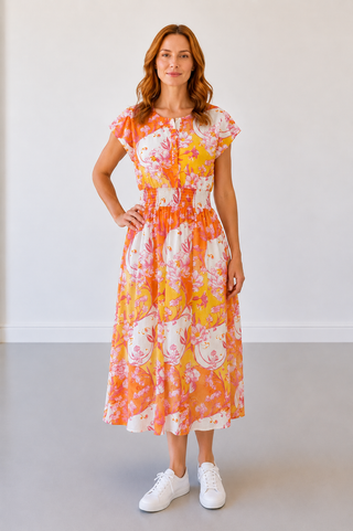 Harper Sun Dress Trau 100%Cotton
