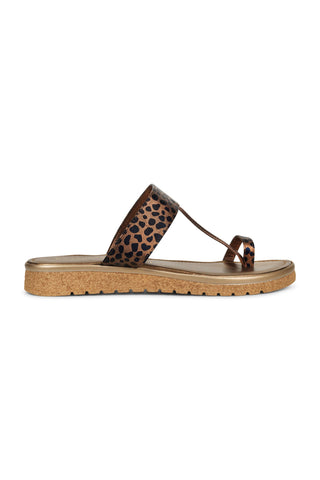 Leonora Slip on Sandals Light Chesnut