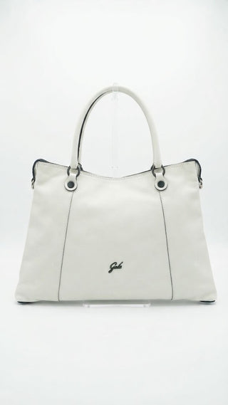 Thamara M Leather Ivory Shopper