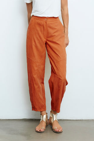 Balloon-Fit Rust-Finish Trouser