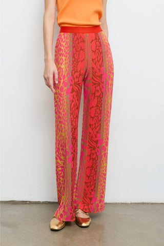 Red Leopard Pants