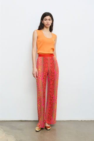 Red Leopard Pants