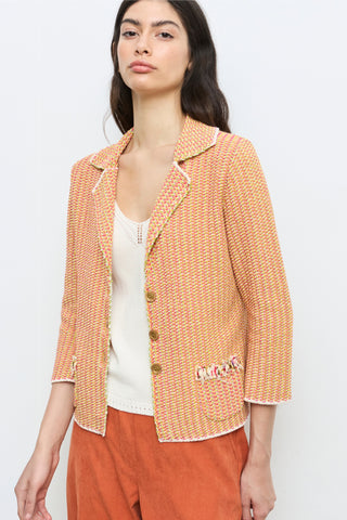 Multicolor Knit Blazer