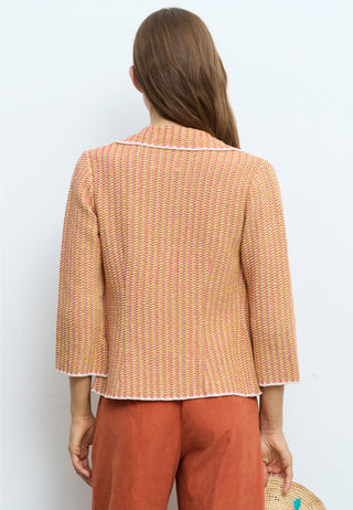 Multicolor Knit Blazer