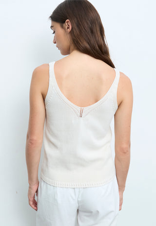 Knitted Offwhite Cami