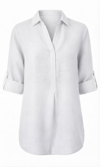 Ella White Tab Shirt