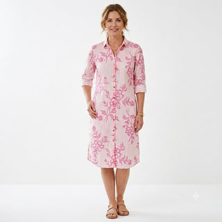 Jilly Middi Shirt Dress Corley 100% Cotton