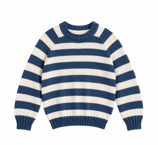 Arabella Navy Stripe Knit Jumper