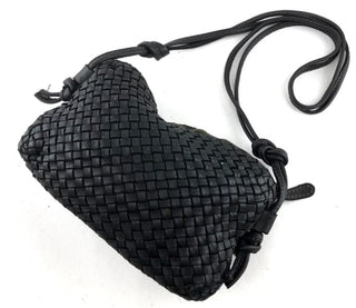 Concy Black Weave Node Vintage Bag