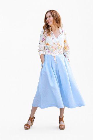 The Maggie Wrap Shirt Bavent 100% Cotton