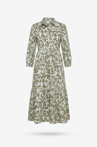 Chiara Tiered Dress Khaki