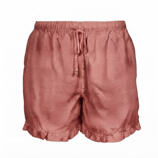 Ruffle Short in Rose 100% Linen PL