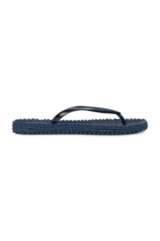 Metallic Flip Flop Indigo