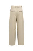 Woven Crockery Brown Wide Leg Cargo Trousers