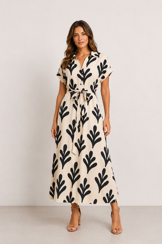 Davina Shirt Dress White