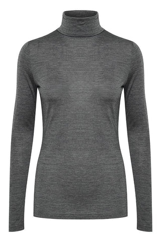 EW The Dgrey Melange Rollneck Top