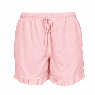 Ruffle Shortin Pale Pink 100% Linen PL