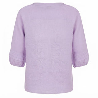 Tanya Blouse in Lilac 100% LinenPL