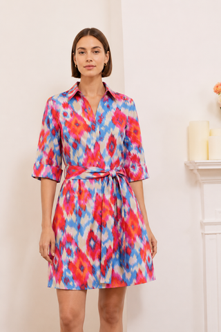 Paige Mini Shirt Dress Orange