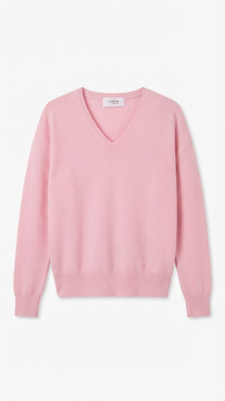 Essential Malibu Pink Vneck Jumper