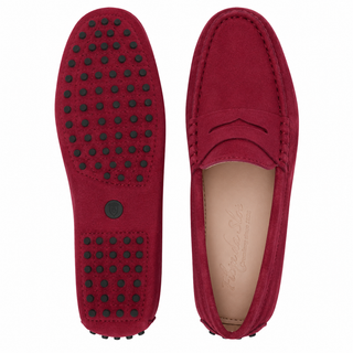 Felix Da Silva Suede Burgundy