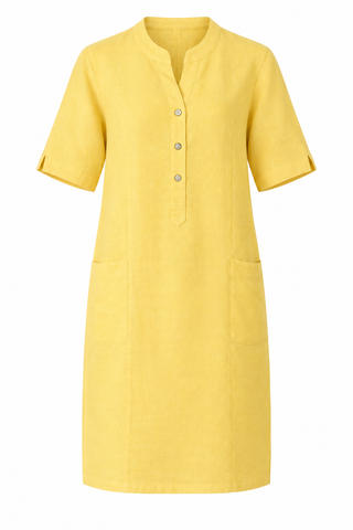 Shelly Maize Vneck Dress w Rib