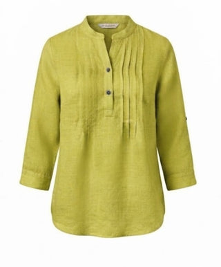 Greta Pintuck in Acacia 100% LinenPL