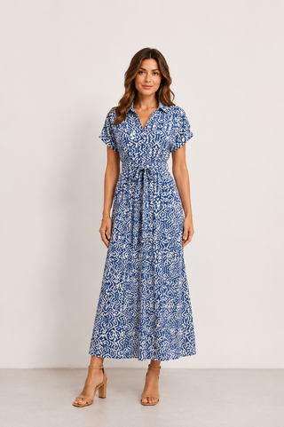 Davina Shirt Dress Marine