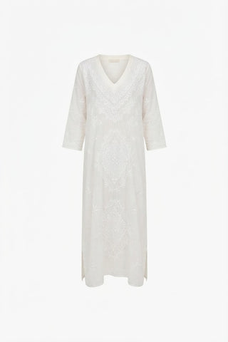 Goa Cream/White with Embroidery