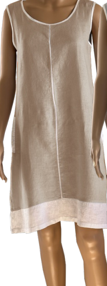 Amy Slv/less Dress Natural