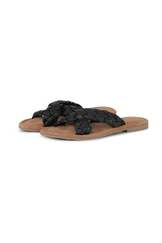 Vera 1006 Leather Sandal Black