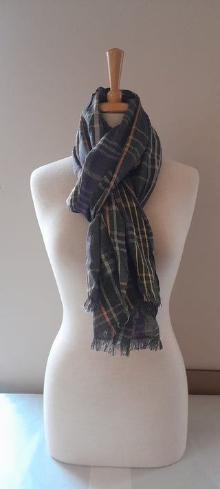 Hazel Grey And Colorfull Stripes