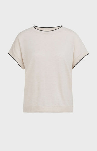 Knitted Beige Melange Sweater