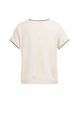 Knitted Beige Melange Sweater