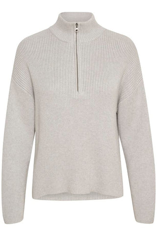 EW Ally Lgrey Melange Knit Pullover