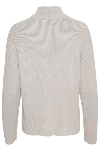 EW Ally Lgrey Melange Knit Pullover