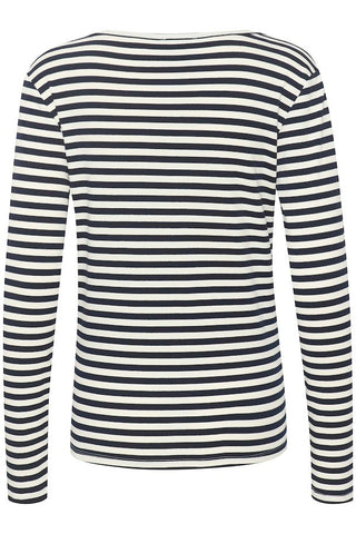 EW Dana Navy off White Blouse