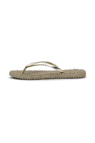 Metallic Flip Flop Platin