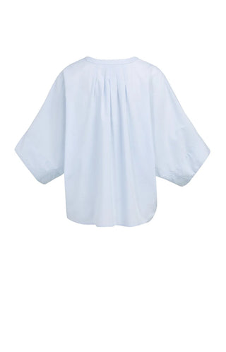 Light Blue Batwing Blouse