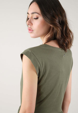 Ayna S/slv Khaki Dress