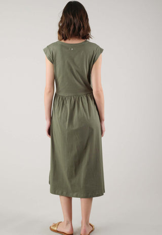 Ayna S/slv Khaki Dress