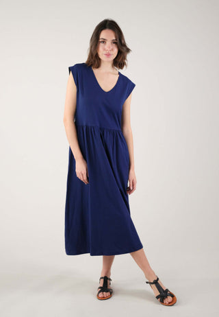 Ayna S/slv Navy Dress