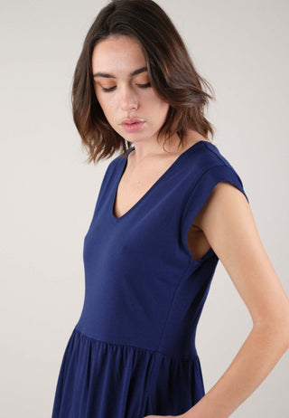 Ayna S/slv Navy Dress