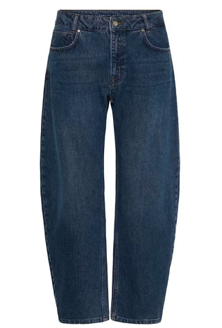Remmi Dark Blue Barrel Jeans