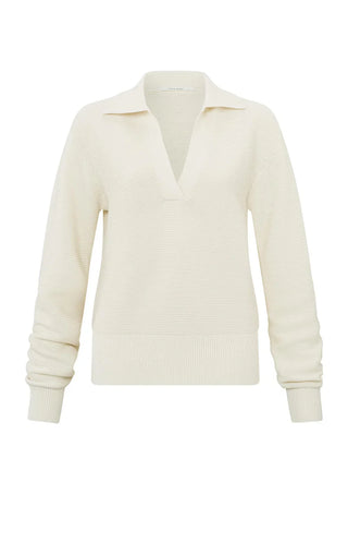 Rib Sweater With Collar